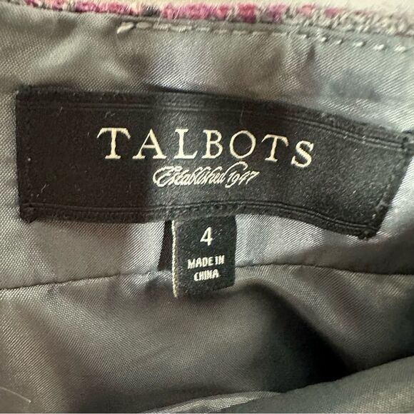 Plaid A-Line Skirt - Gray and Pink - Picture 3 of 4